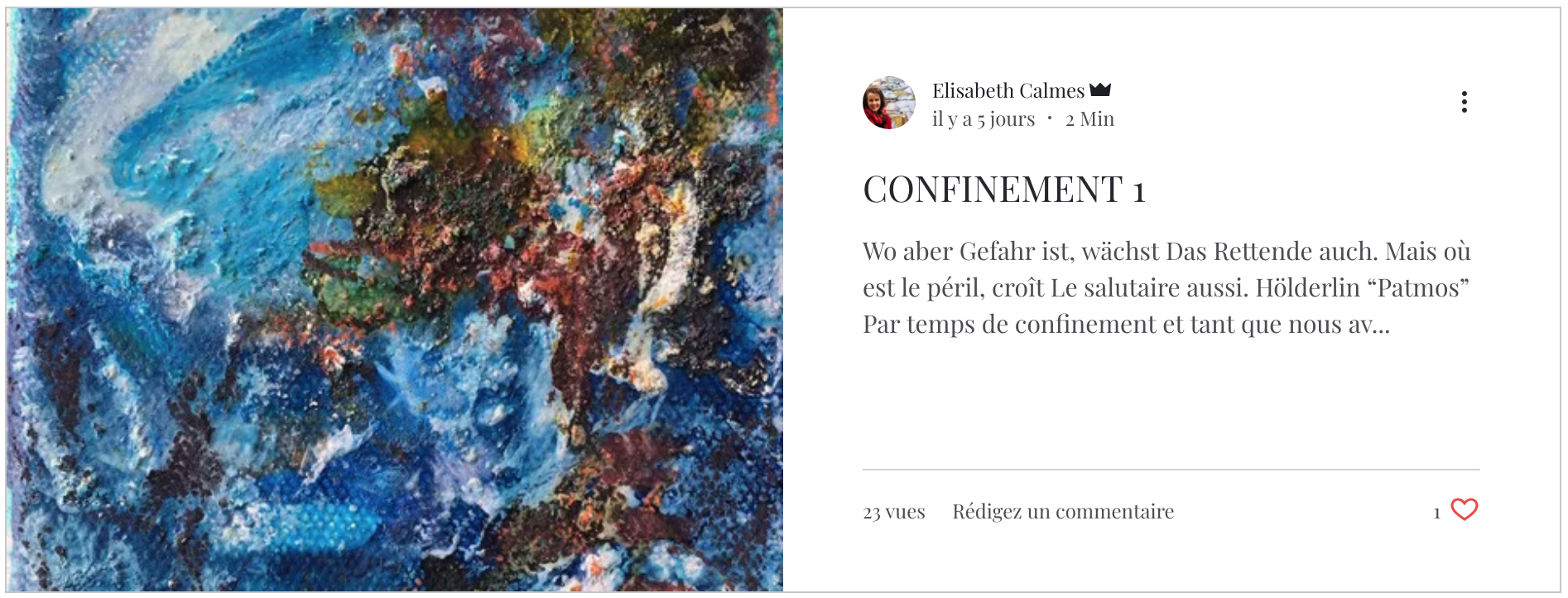 Confinement E. Calmes