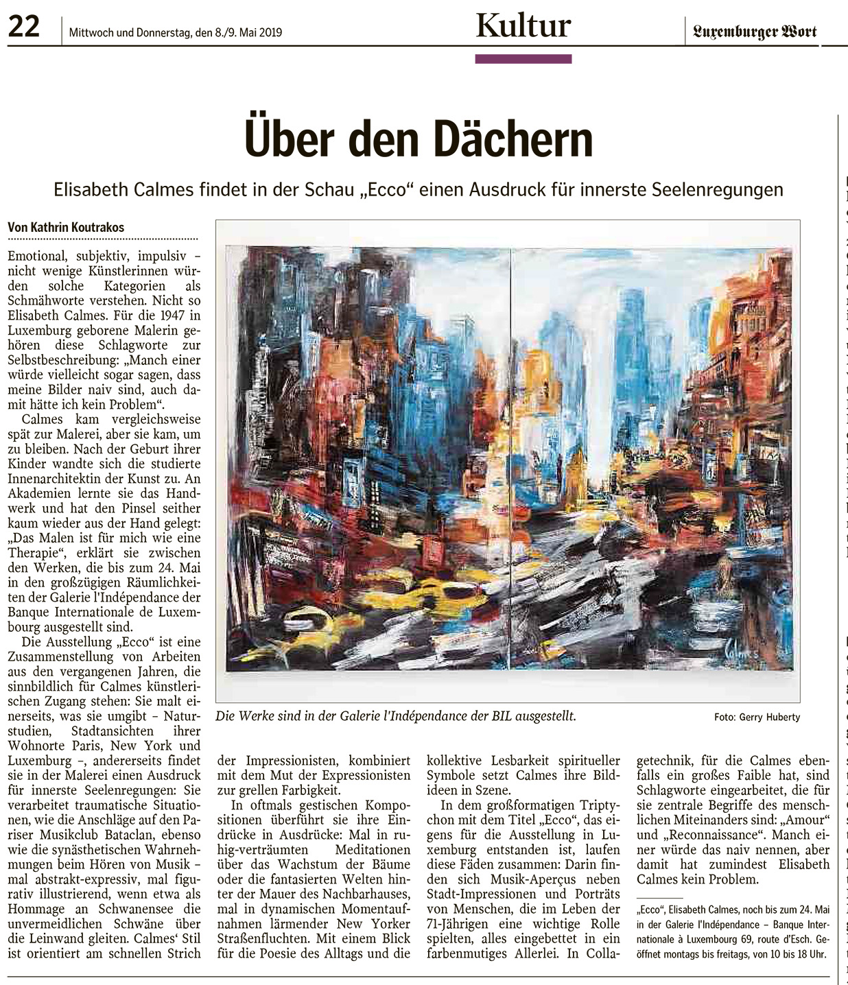 BIL Article LW expo Elisabeth Calmes